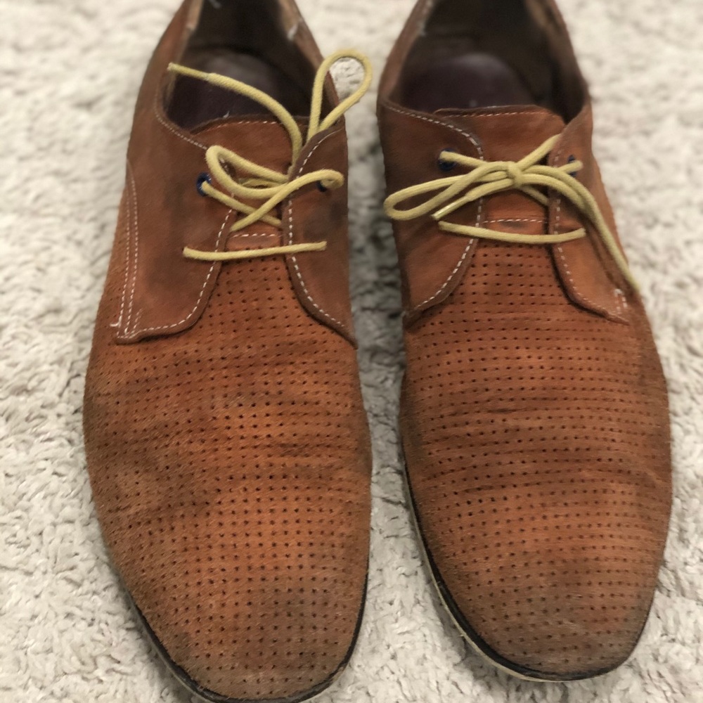 Aldos Mens Casual Dress Laced Up Shoe Size 10